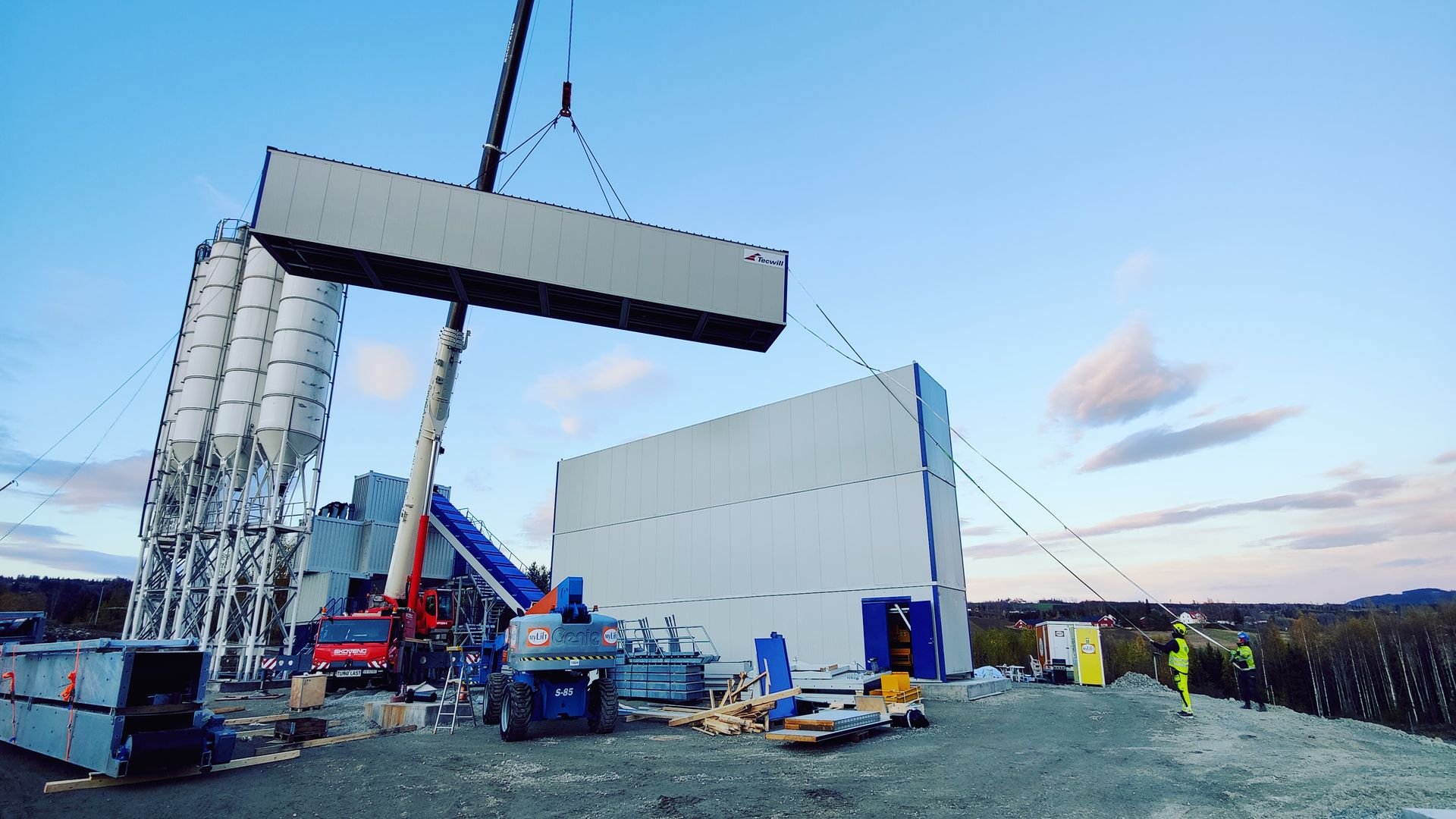 Tecwill Arcamix Modular Concrete Batching Plant Installation