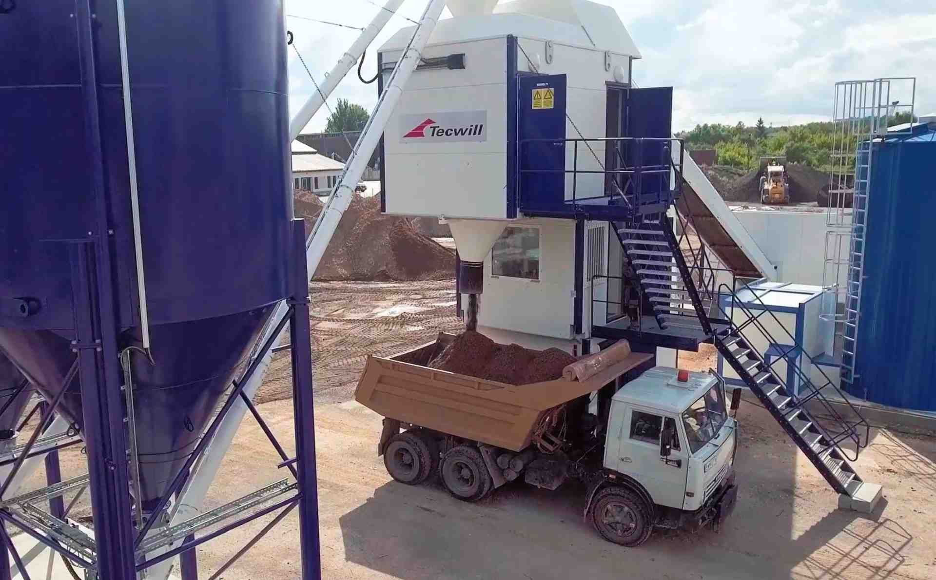 Tecwill mobile Betonmischanlage Mini Cobra C40