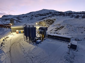 Tecwill CobraC80 portable concrete mixing plant 4