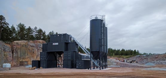 5 reasons to purchase a portable concrete batching plant with the “flying” aggregate dosing and weighing system