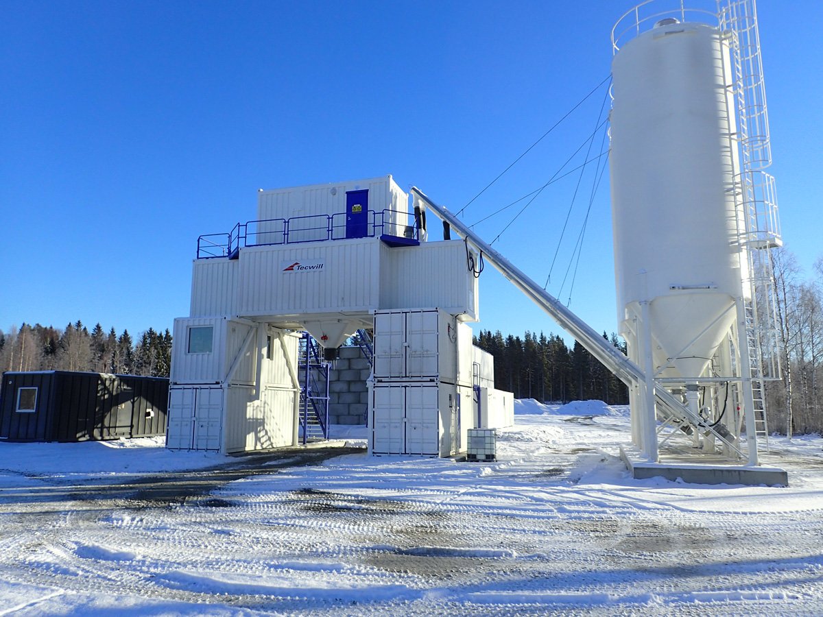 ARCAMIX Mischanlage für Betonproduktion auch im Winter!